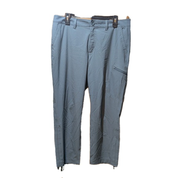 Eddie Bauer Pants - Eddie Bauer Stretch Ripstop Crop Pants Womens 10 Gray Zip Pocket Hiking Outdoors